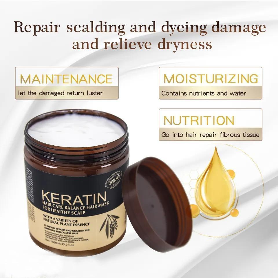 Deals Keratin Brazilian Hair Mask+Shampoo