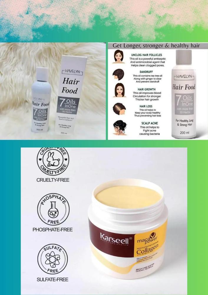 Deal Karseell Hair Mask+Hair Oil Pack Of 2