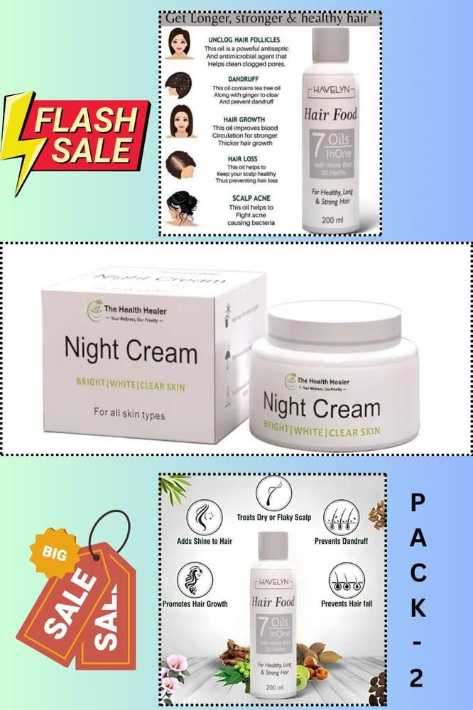 Deal Havelyn Hair Food Oil + Night Cream Pack Of 2